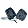 Jongo® Coque Clé Plip + Lame Compatible avec Peugeot 306 | Boitier Télécommande 2 Boutons sans Électronique | Remplacement Clé A