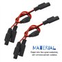 WMYCONGCONG Lot de 5 Séparateur SAE Y 30 cm 18 AWG 1 à 2 connecteurs SAE Déconnexion rapide Câble d'extension de chargement de l