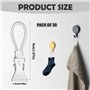 KAIYAYA 30 Pinces Accroche Torchon Crochet Torchon Cuisine en Métal Attache Torchon Cuisine Blanc Pince Torchon Cuisine Petit Pi