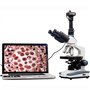 2000 x LED Lab microscope trinoculaire composé microscope W 3d Scène mécanique + 3 MP Camera