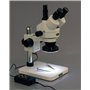 AmScope Sm-1tsy-144 a 7 x -90 X microscope trinoculaire Inspection Zoom microscope stéréo avec 144-led 4 zones lumière