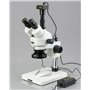 AmScope Sm-1tsy-144 a 7 x -90 X microscope trinoculaire Inspection Zoom microscope stéréo avec 144-led 4 zones lumière