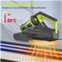 HYCHIKA Aspirateur Matelas Aspirateur Anti Acariens - 15kPa Aspiration et 273 nm Ultrasons Chauffage Filtre HEPA Brosse Rotative