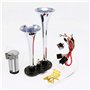 YIYDA Car Horn klaxon de camion 150DB klaxon d'air de voiture Chrome Zinc double trompette corne d'argent avec compresseur 12V h