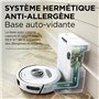 Shark PowerDetect Robot aspirateur à vidage automatique avec navigation 3D et LiDAR, base anti-allergène/anti-odeur, contourneme