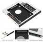 CODIRATO Disque Dur Caddy, Adaptateur de Caddy Disque Dur, Support de Mémoires SSD HDD 9.5 mm SATA vers SATA pour HP Dell Acer A