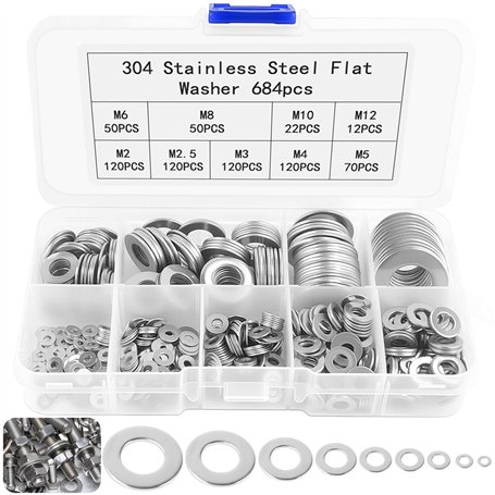 Muyohix 684 Pièces Rondelles Metal