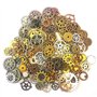Awtlife 300 Gram Assorted Vintage Antique Steampunk Gears Charms Montre Roue dentée Set 5 Couleur