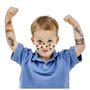 Tatouages temporaires imperméables pour enfants - Motif léopard mignon - Autocollants de guépard - Sans danger et facile à appli