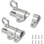 Lot de 2 Verrous de Porte à Ressort Automatique avec vis et Tournevis pour Fenêtres Portes Darmoire Portes de Balcon Portes de J