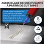 Outil d’aspiration rechargeable vacuum pickup tool pour le placement de composants CI avec 3 ventouses, 6 embouts interchangeabl