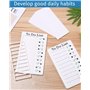 Tableau de Liste de Contrôle,2 PCS Memo Checklist Portable Memoboards avec 10 papiers vides interchangeables,Tableau mémo réutil