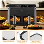 Protection anti-éclaboussures en acier inoxydable à mailles fines pour Cosori Airfryer 8,5 l/Dual Blaze TwinFry 10 l, accessoire