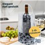 Sac De Glace Bouteille,Sanlianzi 6pcs Ice Bag Refrigerant Refroidisseur Vin Sac Réutilisable Sac à Vin Transparent Wine Cooler B