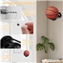 SI SEN Support de ballon, support de ballon de basket avec 4 vis, support de ballon en forme de palme, support mural pour basket
