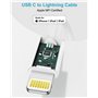 Câble USB C vers Lightning 1M-Lot de 2, [Certifié MFi] Cable iPhone USB C Cable Chargeur USBC Câble Lightning Cable Charge Rapid