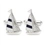 Mr.Van Boutons De Manchette Bateau à Voiles Plaqué Rhodium pour Hommes Chemise Business Mariage Ou comme Cadeau d'anniversaire