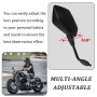 VBGURR Rétroviseurs universels pour moto avec vis de 8 mm et 10 mm haute définition