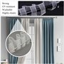 Guyode Rideau Passe Tringle 10CM X 10 M, Crochet Rideau Rail en Nylon, Curtain Ruflette Bande Transparent pour Bâtons, Curtain G