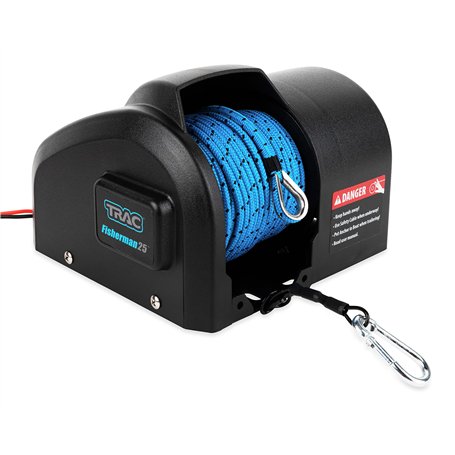 Camco TRAC-Outdoor Products Fisherman 25-G3 Treuil d'ancrage électrique – Ancrages jusqu'à 11