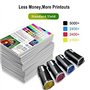 4 Paquets Cartouches de Toner Compatibles pour Xerox C500 C505 Séries (Noir Cyan Magenta Jaune) 5000 Pages pour Noir et 2400 Pag