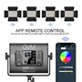 GVM Lampe Vidéo LED RVB avec Contrôle Bluetooth, kit d'éclairage de Studio de Photographie 60W avec Contrôle APP, 2 Packs de Lum