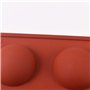 Newk Lot de 3 moules en silicone à 8 cavités en demi-sphères pour bombes de chocolat chaud, gâteaux, gelée, pudding, mousse