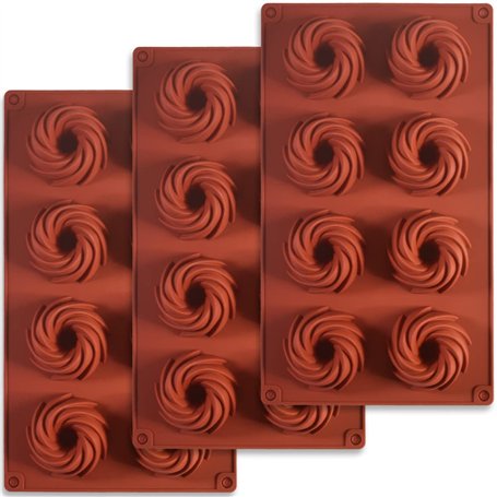 ionEgg Lot de 3 moules en silicone pour chocolats