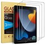 SPARIN 3 Pièces Verre Trempé Compatible avec iPad 9/8/7 (10,2 Pouces, 9ème / 8ème / 7ème Génération, Modèle 2021/2020/2019) Film