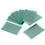 Akozon 10pcs 4 x 6cm PCB Prototype Carte de Circuit Imprimé à Double Faces Board DIY