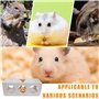 Lot de 2 tunnels pour hamster - Cachette en bois - Pour hamster - Cachette en bois - Pour cochon de mer, hamster nain, hamster d