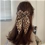 2 Pinces À Cheveux À Imprimé Léopard Et 2 Élastiques À Cheveux À Imprimé Léopard, Pinces À Cheveux Avec Nœud, Élastiques À Cheve
