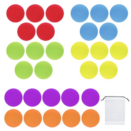 30 marqueurs de tapis ronds