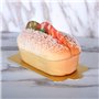 ANCLLO Lot de 100 Mini Assiettes carrées en Carton doré, Mousse Cupcake Base de Gâteau, pour gâteaux et Desserts, résistantes à