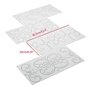 Tiardey 8 pièces Texture Tapis Grille Transparent Fondant Impression Tapis Gteau Bordure Décoration Outil Gteau Moule G?teau Mou