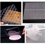 Tiardey 8 pièces Texture Tapis Grille Transparent Fondant Impression Tapis Gteau Bordure Décoration Outil Gteau Moule G?teau Mou