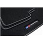teileplus24 F656-FBA Tapis de Sol Sportline Design pour BMW Série 1 F20/ F21 2011-2019 Bordure de Bande Couture décorative