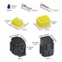 WMYCONGCONG Lot de 2 kits de connecteurs électriques étanches à 16 broches pour voiture automobile (16 broches)