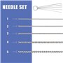 ABESTAIR 4 SET aérographe pistolet lavage nettoyage outils aiguille buse pinceau manique de nettoyage pour vitres