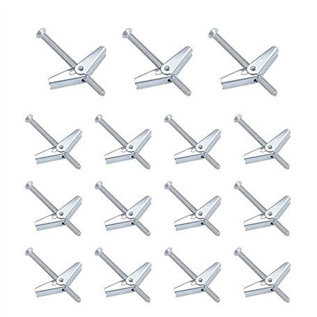 15 PièCes Crochets De Plafond M4cheville A Bascule Crochet De Fixation Au Plafond Vis D'Extension Vis SuppléMentaires