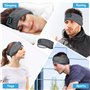 Casque de Sommeil sans FilNavly Bluetooth V5.0 Bandeau Ecouteurs avec Ultra-Fins HD Stéréo Haut-parleurs,Parfait pour Sport,Dorm