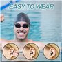 Relota 4 Paires Bouchons d'Oreille de Natation, Réutilisables Imperméables Bouchon Oreille Piscine Enfant, Anti Bruit Bouchons d