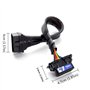 bbfly-A15 Câble répartiteur 16 Broches mâle à Femelle câble d'extension OBDII, Rallonge OBD2 (30CM/1FT)