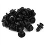 sourcing map 25 Pcs Noir Plastique Car Bumper enfoncer Rivets Pince de retenue 10mm Trou