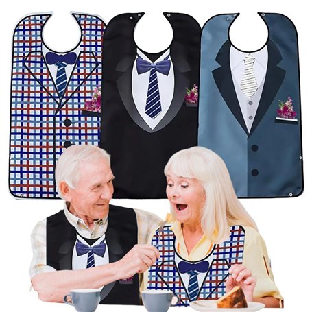 HOVCEH 3 Pièces Bavoir pour Adulte