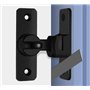 Loquet Porte 90/180 Degrés, ELEPRUC Verrou Porte avec Vis, Verrou Serrure de Fermeture Porte, Bloque Porte Coulissante pour Gran