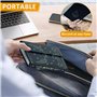 Agenda Journalier Semainier, 2025 Planner de Poche Agendas Vertical Planner 16 x 11 cm, Noir