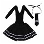 ROSVAJFY Costume de cosplay d'écolière sexy pour femme - Mini uniforme de marin - Jeu de rôle - Lingerie extensible - Chemise de
