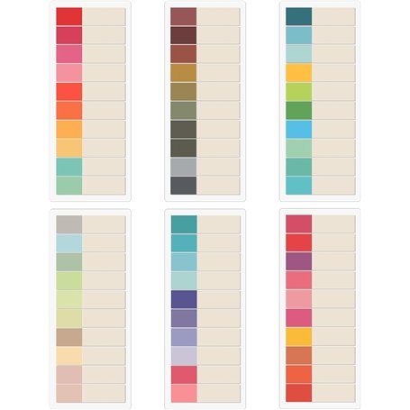 Post it marque page 1200 pièces – Marque page adhésif étanche et inscriptible – Post it livre autocollant – Index tabs colorés –