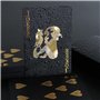 Jeu de Carte Noir,2 Pcs Cartes de Poker Étanche Jeu de Cartes Poker Étanches Professionnel de Luxe, Édition Noire 54 Cartes à Jo